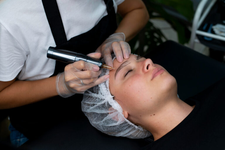 permanent makeup or eyebrow procedure